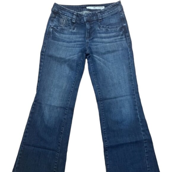 Dkny Denim - DKNY Jeans Women's 6 Blue Bootcut Classic Embroidered Pockets Excellent cond